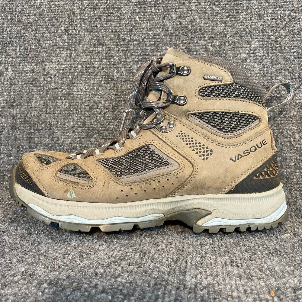 Vasque Hiking Boots Womens Brown Leather GoreTex Durable Trail Outdoor Shoes 10